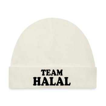 Team halal - Baby Premium Organic Mütze - Naturweiß - Vorne