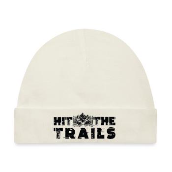 Trail Run Ultra Trail Running Berg Trekking Laufen - Baby Premium Organic Mütze - Naturweiß - Vorne