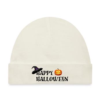 Happy Halloween - Baby Premium Organic Mütze - Naturweiß - Vorne