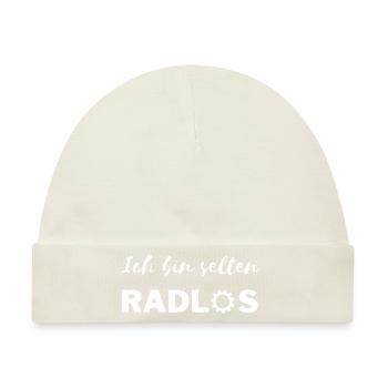 Ich bin selten Radlos - Baby Premium Organic Mütze - Naturweiß - Vorne