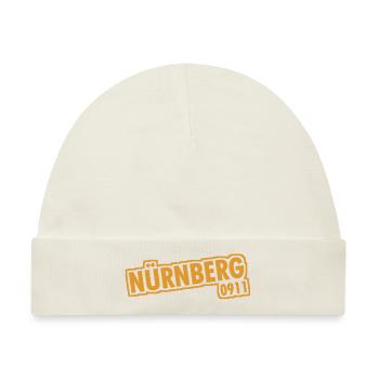 Nürnberg - 0911 - Vorwahl - Bayern - Baby Premium Organic Mütze - Naturweiß - Vorne