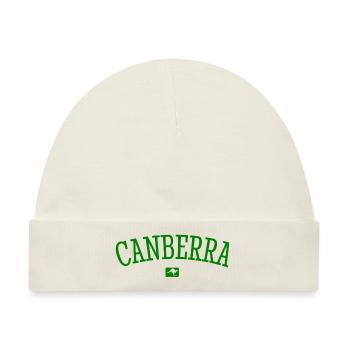 Canberra Australia Down Under Känguru Koala - Baby Premium Organic Mütze - Naturweiß - Vorne