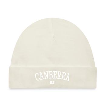 Canberra Australia Down Under Känguru Koala - Baby Premium Organic Mütze - Naturweiß - Vorne