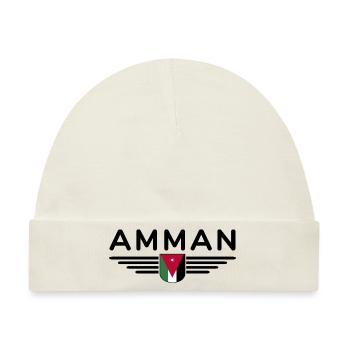 Jordanien Amman Fan Outfit T-Shirt Design Geschenk - Baby Premium Organic Mütze - Naturweiß - Vorne