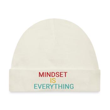 Mindset ist alles - Baby Premium Organic Mütze - Naturweiß - Vorne