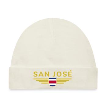 San José T-Shirt – Costa Rica Vibes - Baby Premium Organic Mütze - Naturweiß - Vorne