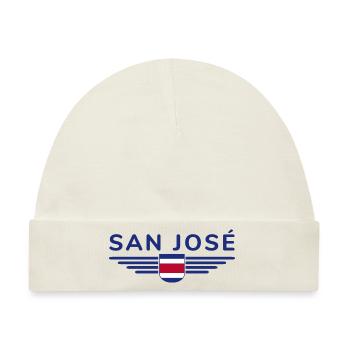 San José T-Shirt – Costa Rica Vibes - Baby Premium Organic Mütze - Naturweiß - Vorne