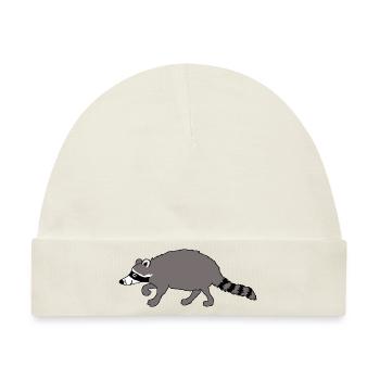 Waschbär - Baby Premium Organic Mütze - Naturweiß - Vorne
