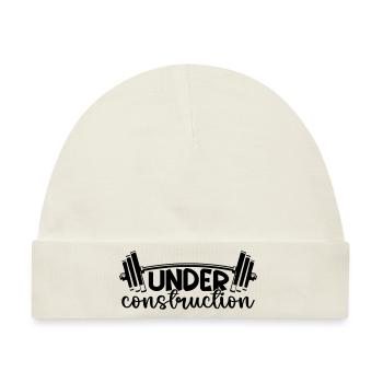 Under Construction - Baby Premium Organic Mütze - Naturweiß - Vorne