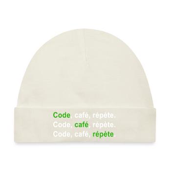 GEEK HUMOR LUSTIGER WITZ 2 - Baby Premium Organic Mütze - Naturweiß - Vorne