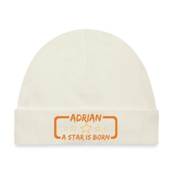 Geschenk für Adrian - Baby Premium Organic Mütze - Naturweiß - Vorne