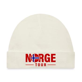 Norwegen Tour Norge - Baby Premium Organic Mütze - Naturweiß - Vorne