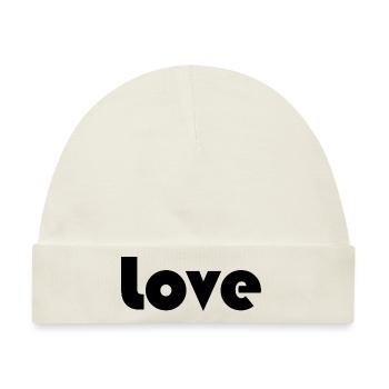 VALENTINSTAG. Junggesellinnenabschied. ICH LIEBE DICH. ICH LIEBE DICH. LIEBE - Baby Premium Organic Mütze - Naturweiß - Vorne