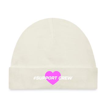 Support Crew Herz Liebe - Baby Premium Organic Mütze - Naturweiß - Vorne