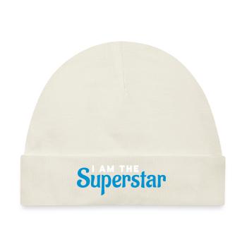 I'm the superstar - Baby Premium Organic Mütze - Naturweiß - Vorne