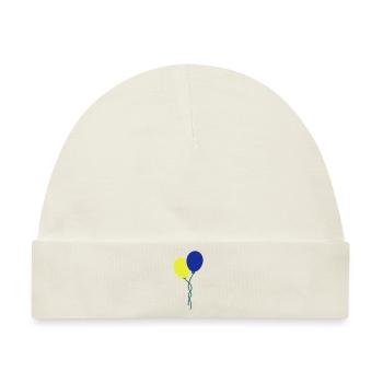luftballons - Baby Premium Organic Mütze - Naturweiß - Vorne