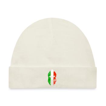 Spartanische Helmflagge Italiens - Baby Premium Organic Mütze - Naturweiß - Vorne