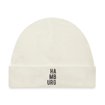 Hamburg Hamburger Sprüche Zitate Bilder Geschenk - Baby Premium Organic Mütze - Naturweiß - Vorne
