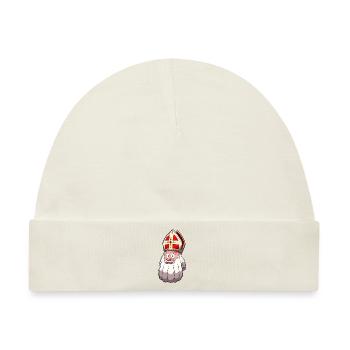 St. Nikolaus Gesicht - Baby Premium Organic Mütze - Naturweiß - Vorne