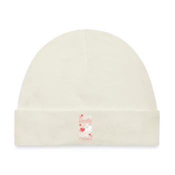 Tier Symbole Menschenaffe Wildnis - Baby Premium Organic Mütze - Naturweiß - Vorne