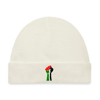 Free palestine - Baby Premium Organic Mütze - Naturweiß - Vorne