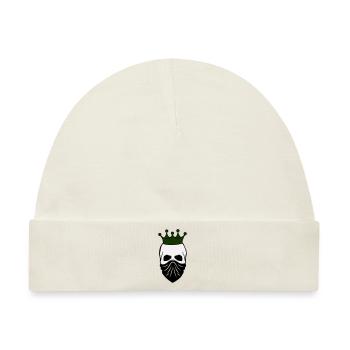 skull bandit king 02 - Baby Premium Organic Mütze - Naturweiß - Vorne