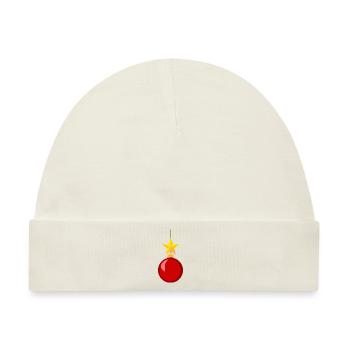 Christbaumschmuck - Baby Premium Organic Mütze - Naturweiß - Vorne