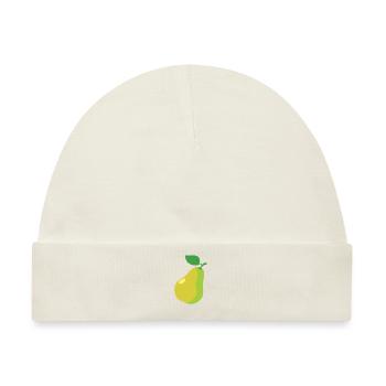 Birne - Baby Premium Organic Mütze - Naturweiß - Vorne