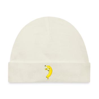 Banane mit Telefon - Baby Premium Organic Mütze - Naturweiß - Vorne