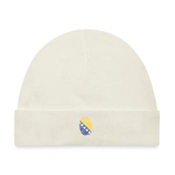 Bosnien Bosnier Bosnisch Brate Fingerabdruck - Baby Premium Organic Mütze - Naturweiß - Vorne