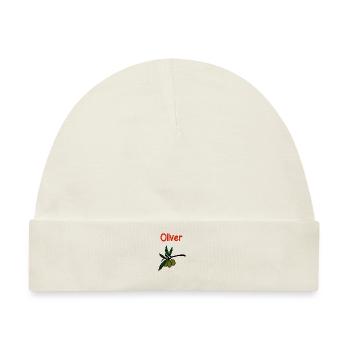 Oliver Oliven - Baby Premium Organic Mütze - Naturweiß - Vorne