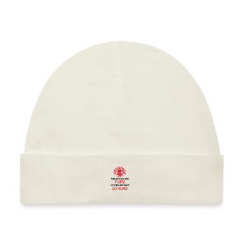 Lustiger Spruch Furz - Baby Premium Organic Mütze - Naturweiß - Vorne