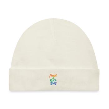 Have a nice Day - Baby Premium Organic Mütze - Naturweiß - Vorne