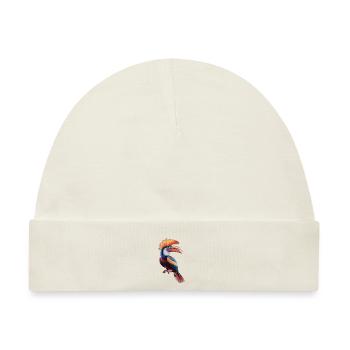 Lebendiges Spektrum-Finch - Baby Premium Organic Mütze - Naturweiß - Vorne