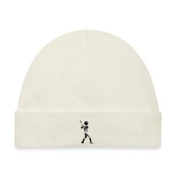 Baseball Girl - Sport Sticker - Baby Premium Organic Mütze - Naturweiß - Vorne