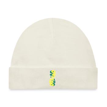 Oviedo Spanien Stadt Skyline Schrift Bunt - Baby Premium Organic Mütze - Naturweiß - Vorne