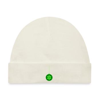 weihnachtskugel stern - Baby Premium Organic Mütze - Naturweiß - Vorne