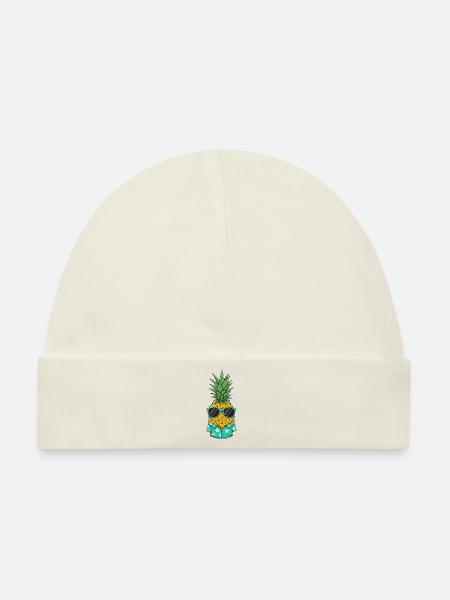 Kühle Ananas - Baby Premium Organic Mütze - Naturweiß
