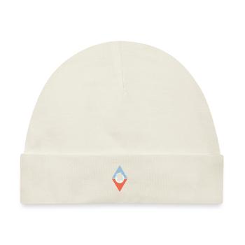 Schnurrbart Bart - Baby Premium Organic Mütze - Naturweiß - Vorne