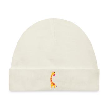 cute giraffe - Baby Premium Organic Mütze - Naturweiß - Vorne