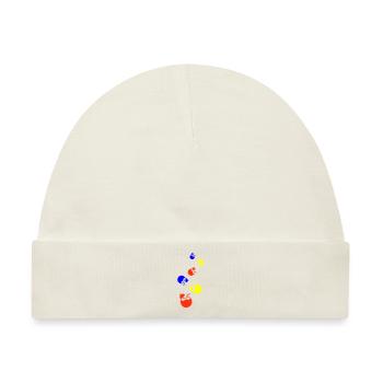 Kokos Icon Symbol - Baby Premium Organic Mütze - Naturweiß - Vorne