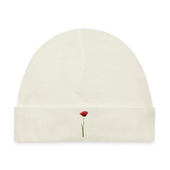 Mohn - Baby Premium Organic Mütze - Naturweiß - Vorne