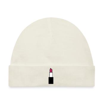 Lippenstift Lippen - Baby Premium Organic Mütze - Naturweiß - Vorne