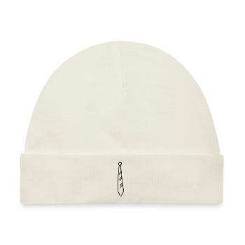 Krawatte - Baby Premium Organic Mütze - Naturweiß - Vorne