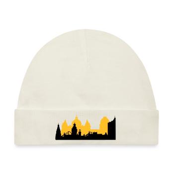 Leipzig Skyline - Baby Premium Organic Mütze - Naturweiß - Vorne