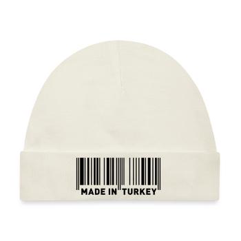 MADE IN TURKEY - Baby Premium Organic Mütze - Naturweiß - Vorne
