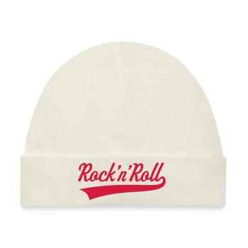 Rock 'n' Roll / Rock And Roll / Rock & Roll - Baby Premium Organic Mütze - Naturweiß - Vorne