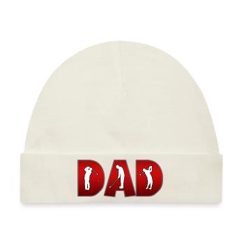 Golf Golf Golfer DAD - Baby Premium Organic Mütze - Naturweiß - Vorne