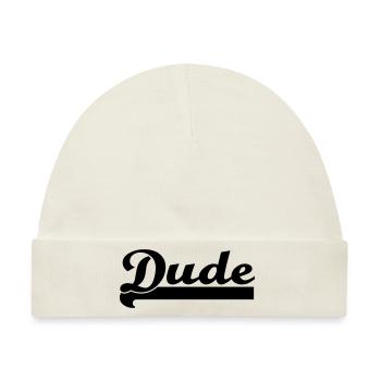 Dude - Baby Premium Organic Mütze - Naturweiß - Vorne