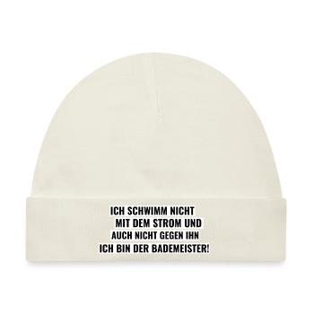 Bademeister - Baby Premium Organic Mütze - Naturweiß - Vorne